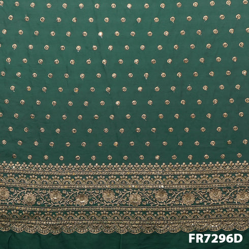 Zari Sequins Georgette Fabric-Fr7296